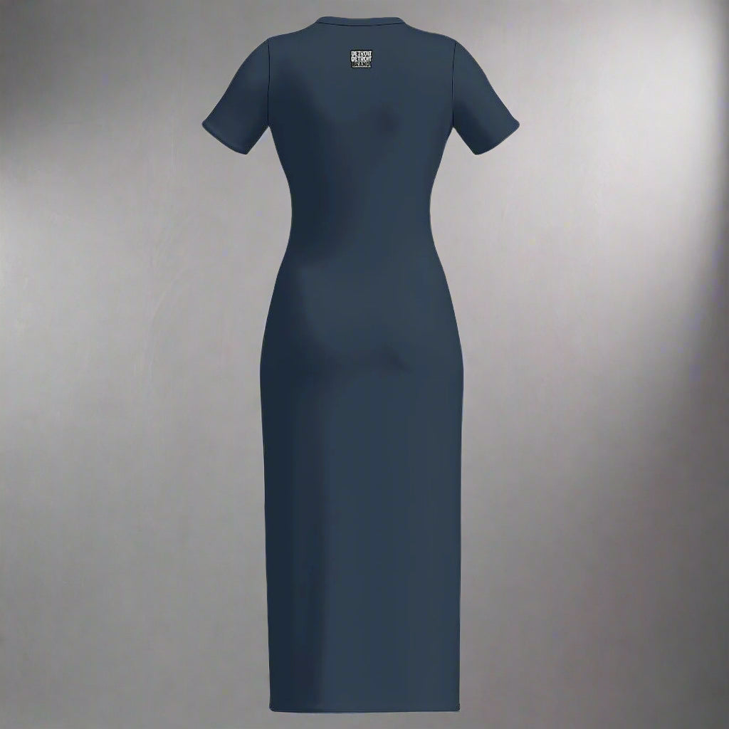 Navy Detroit 313 Short Sleeve Body con Maxi Dress