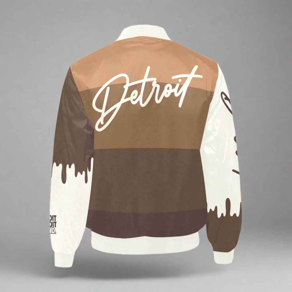 Detroit Drip Bomber Jacket — Neutral Tones Edition