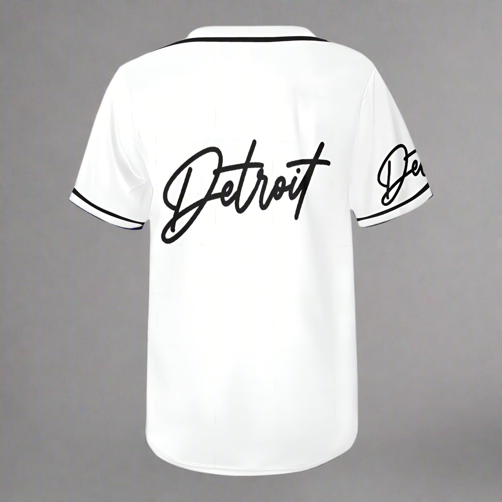 Detroit Abstract White Baseball Jersey
All over print