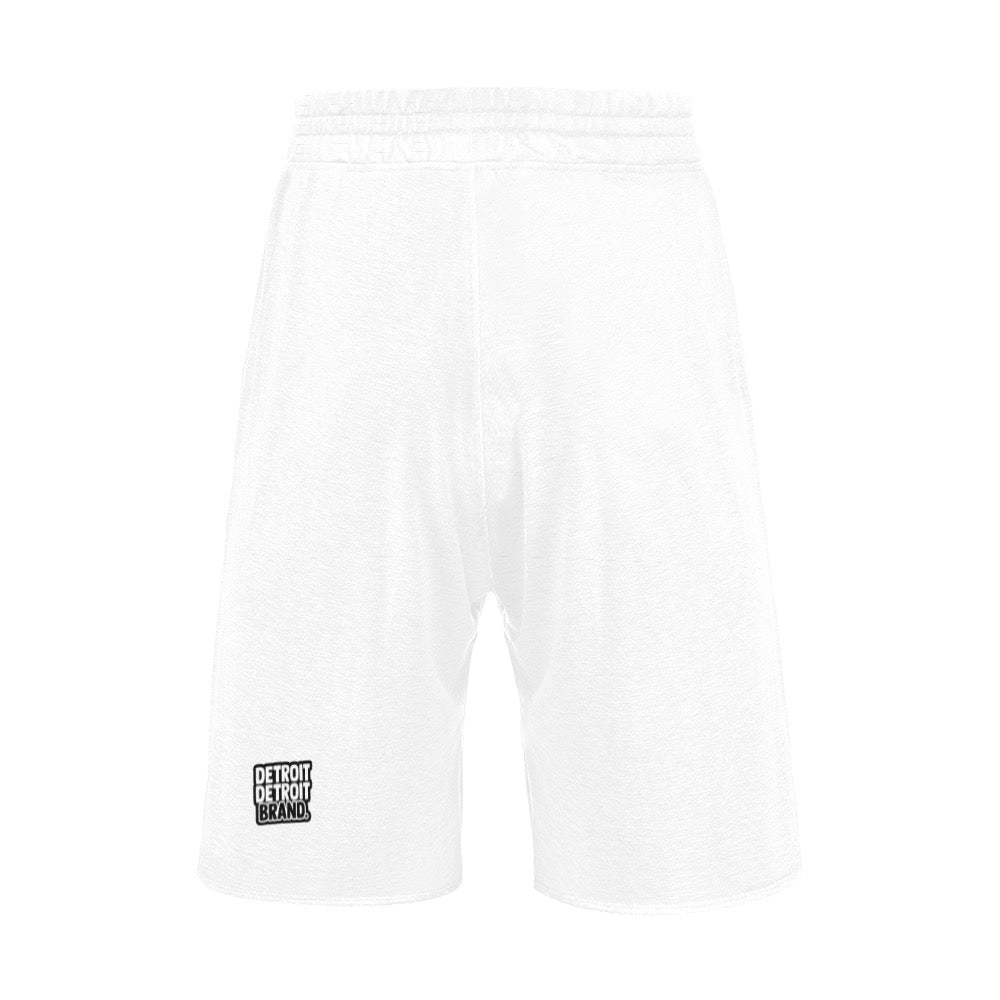 Detroit 313 Men's White Athletic Shorts