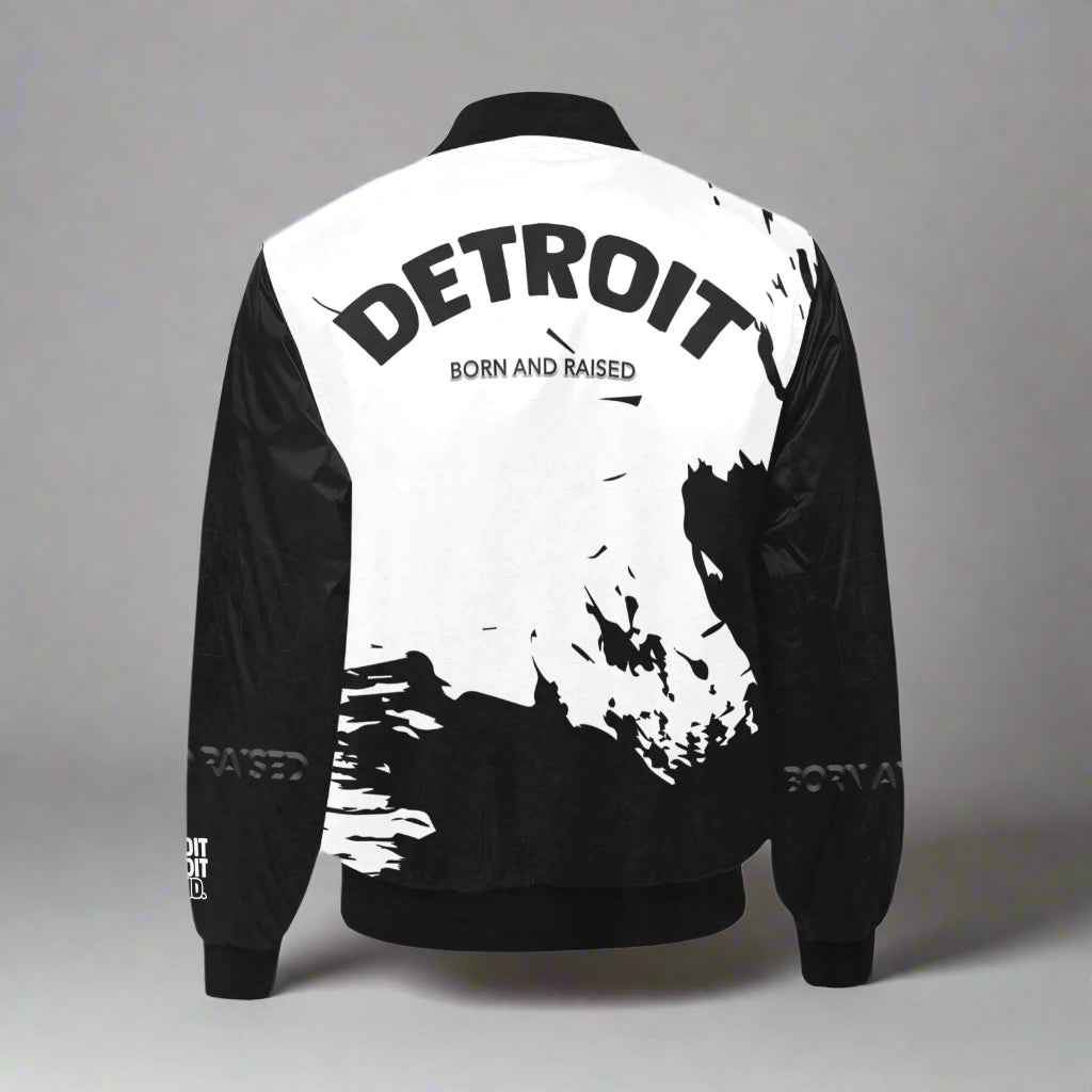 Detroit Ink Splash Bomber Jacket — Born & Raised Edition