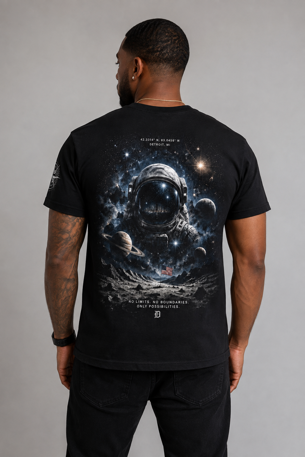Detroit Beyond Limits Graphic T-Shirt – Black
