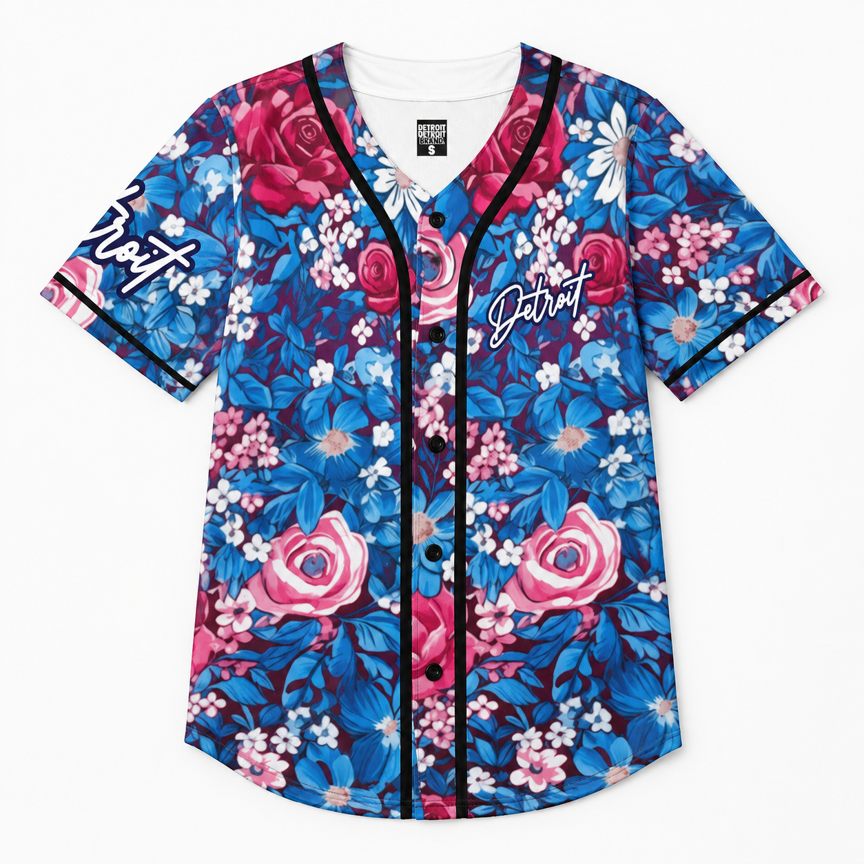 Detroit Floral Baseball Jersey