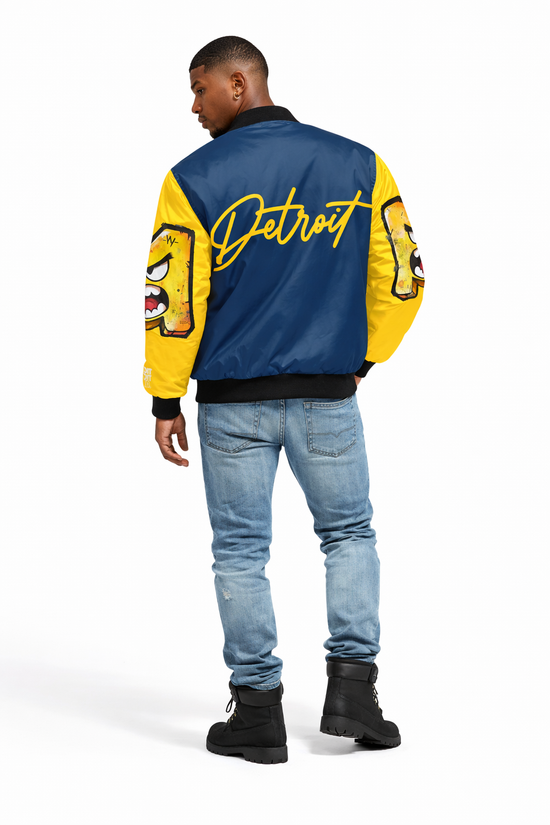Detroit “Game Day” Bomber Jacket – U of M Football Edition