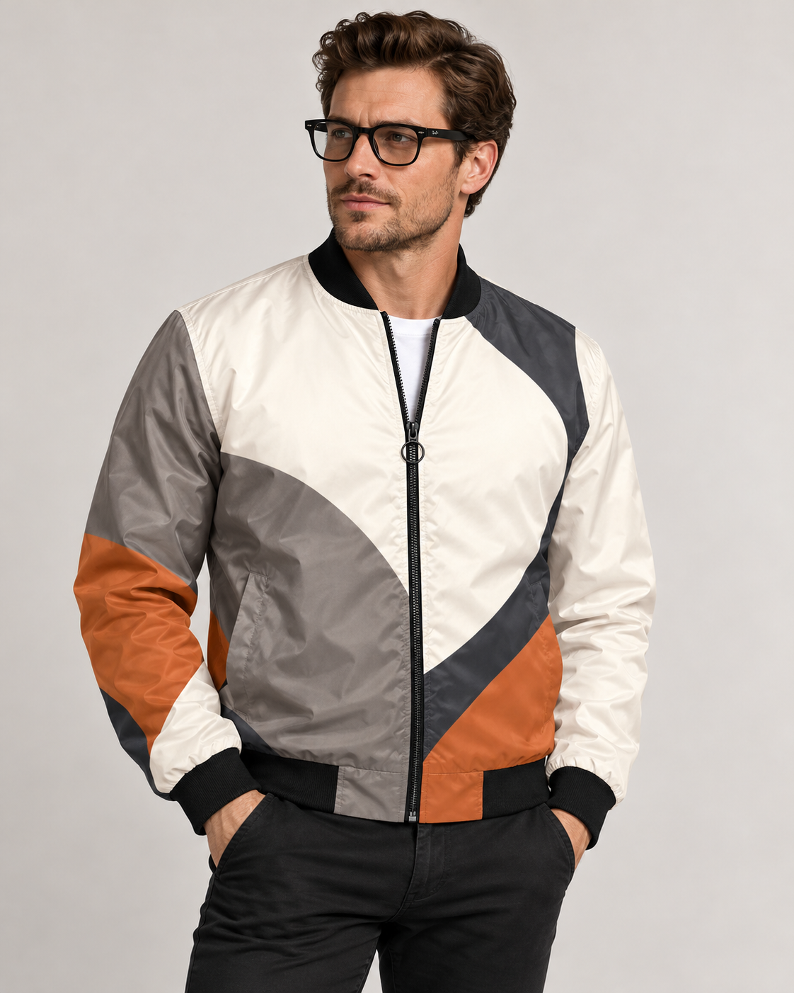 (Pre-order) Modern Abstract Bomber Jacket
