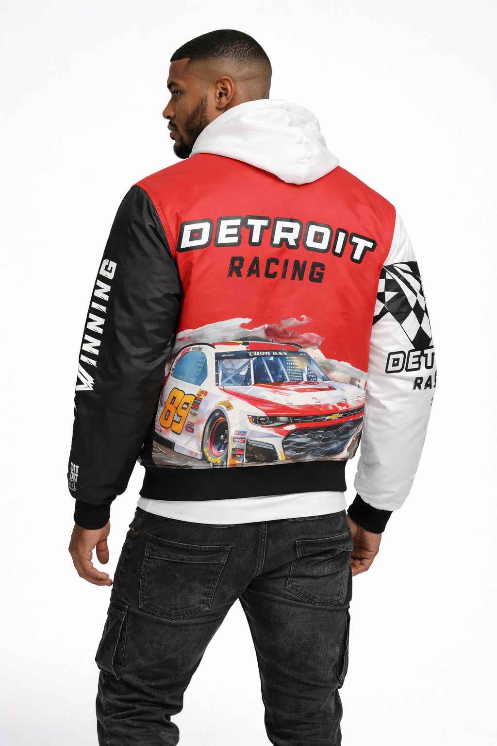 Detroit Racing Bomber Jacket — NASCAR Graphic Edition