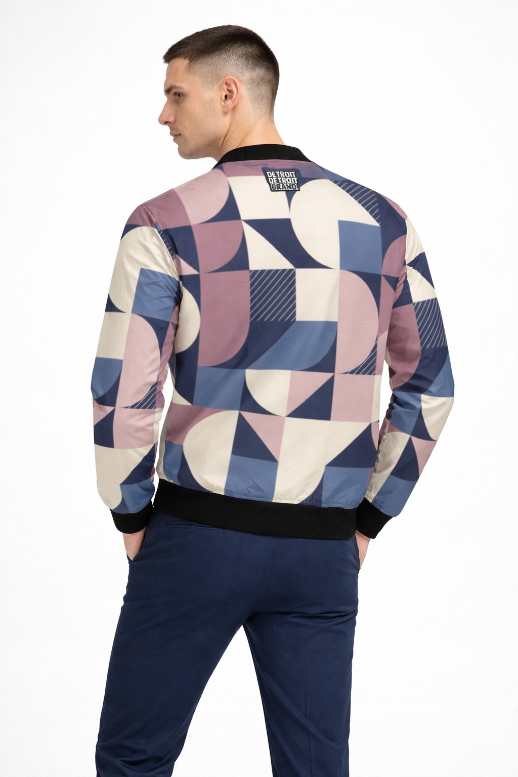 Modern Geometry Bomber Jacket — Detroit Collection