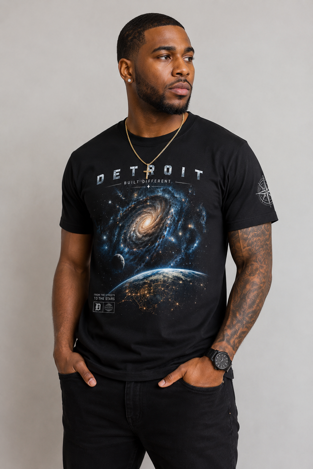 Detroit Beyond Limits Graphic T-Shirt – Black