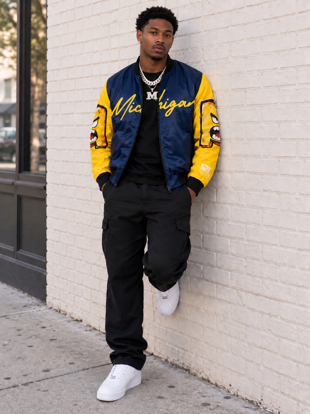 Michigan Illustrated Bomber Jacket