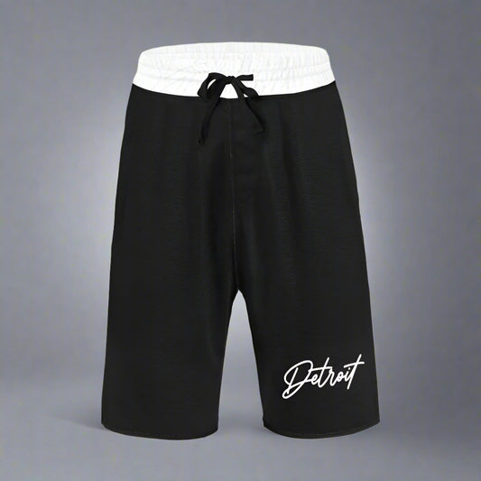 Detroit Signature Script All Over Print Mens Shorts