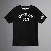 Black t-shirt with &