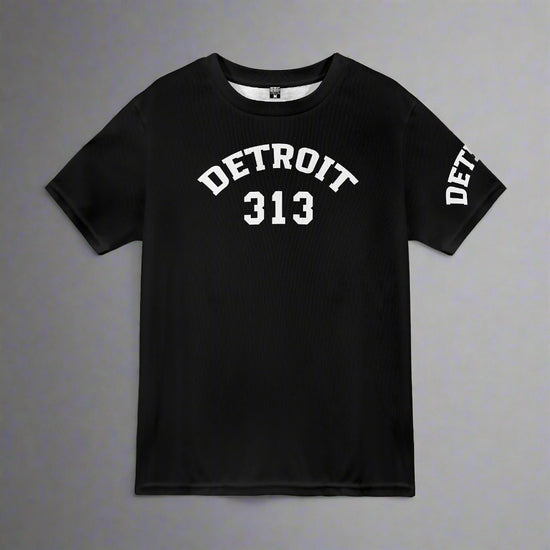 Black t-shirt with &