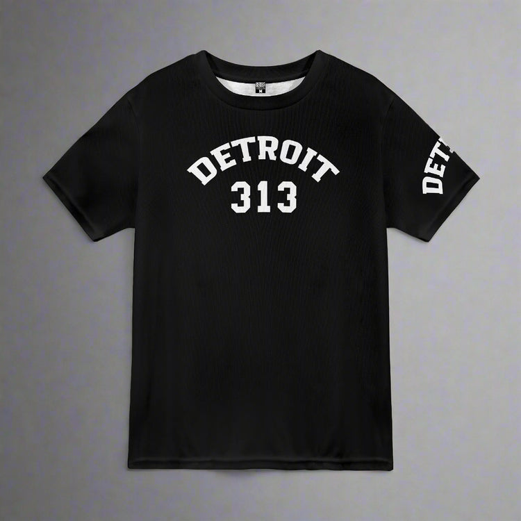 Black t-shirt with &