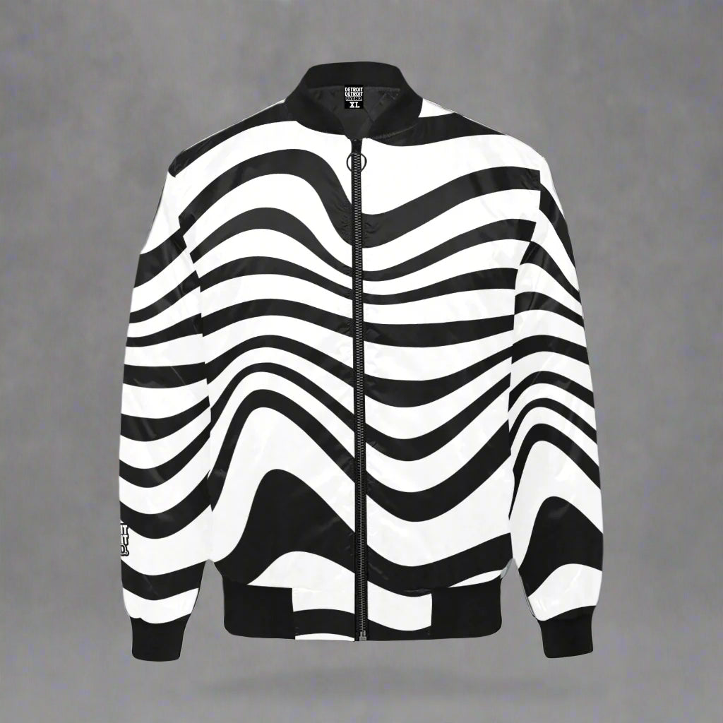 Zebra Print Bomberv Jacket