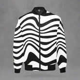 Zebra Print Bomberv Jacket