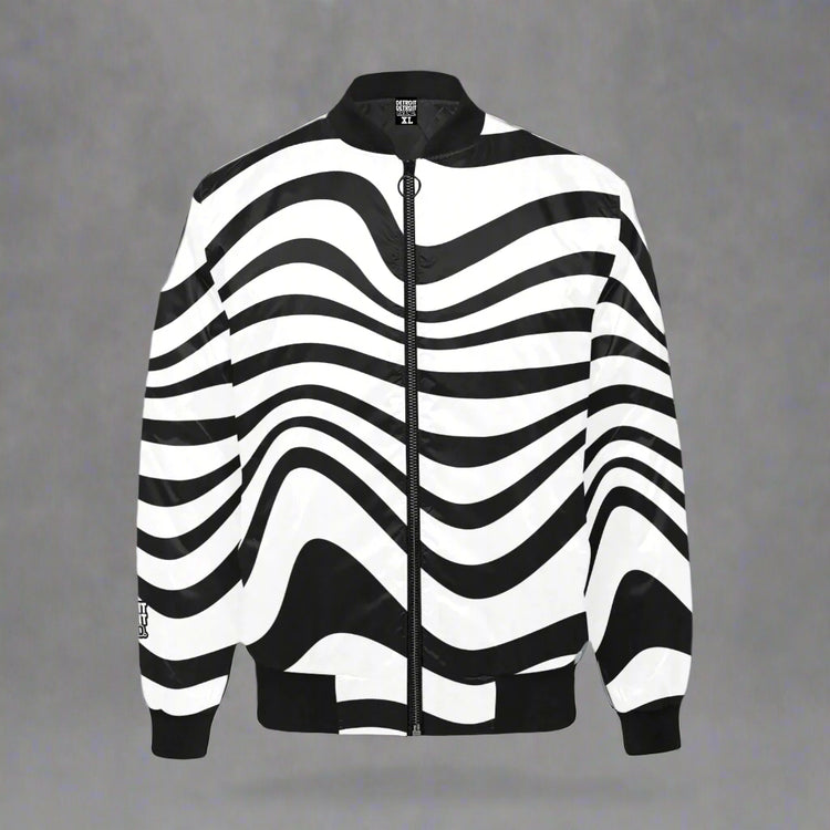 Zebra Print Bomberv Jacket