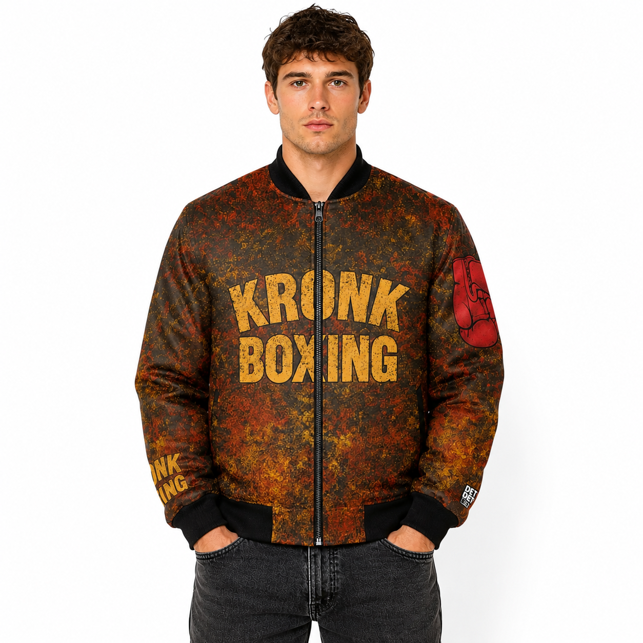 Kronk Boxing Bomber Jacket - Distressed Championship Style