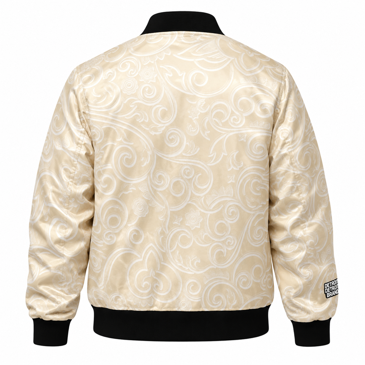 Detroit Ivory Paisley Bomber Jacket
