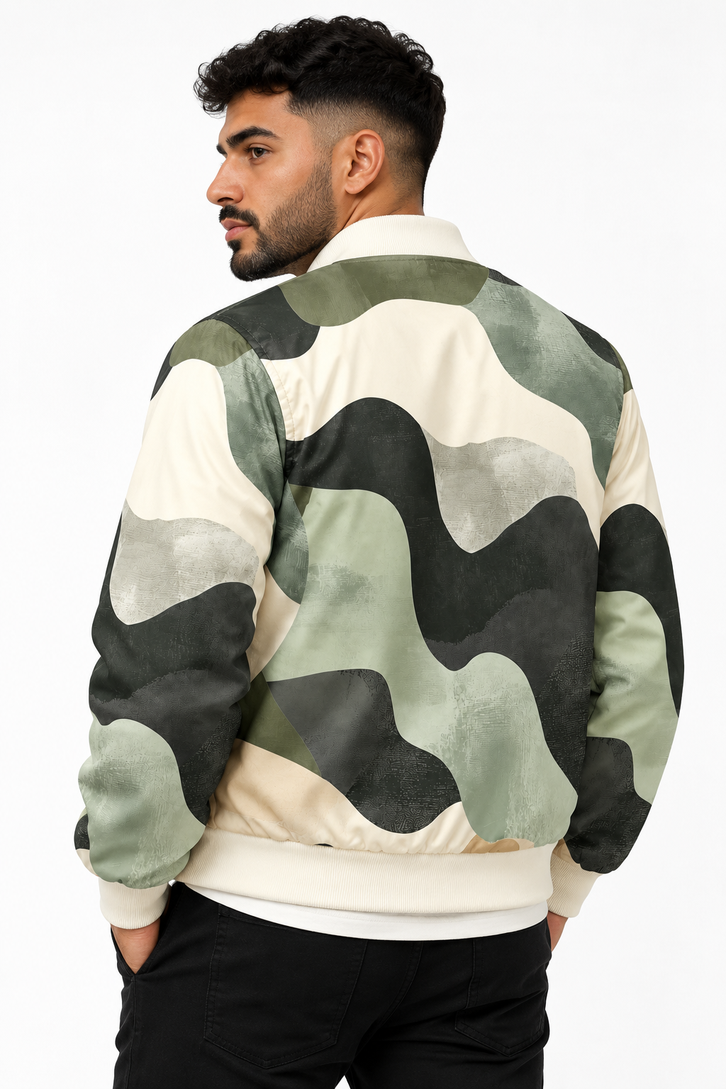 Detroit Abstract Camo Bomber Jacket