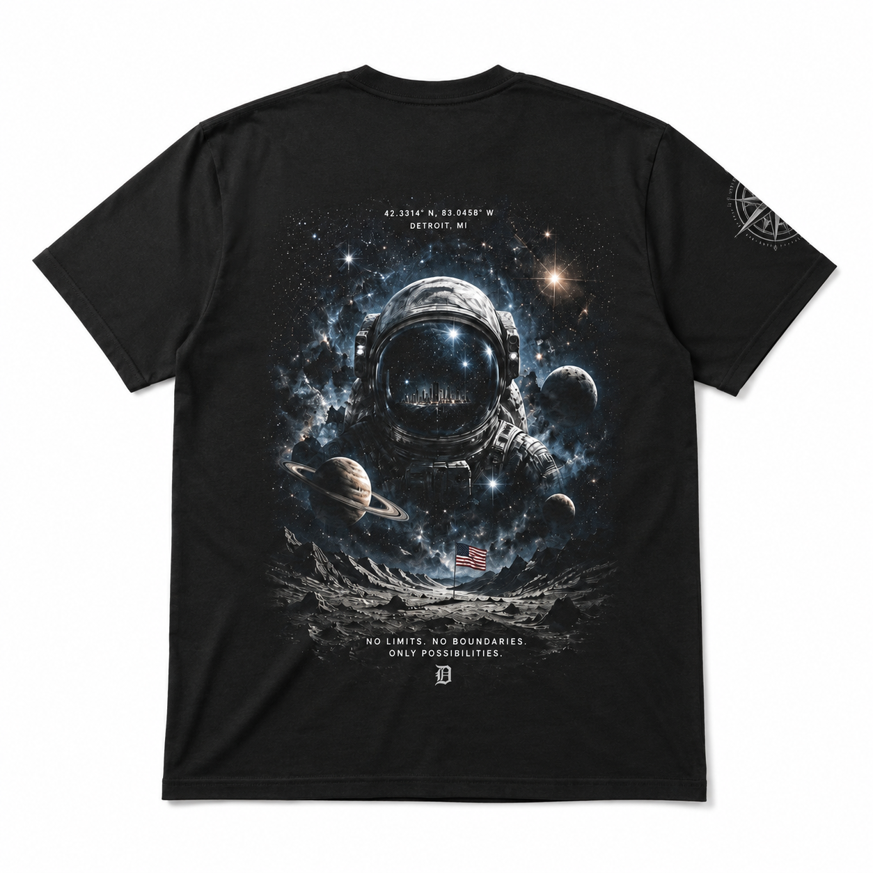 Detroit Beyond Limits Graphic T-Shirt – Black