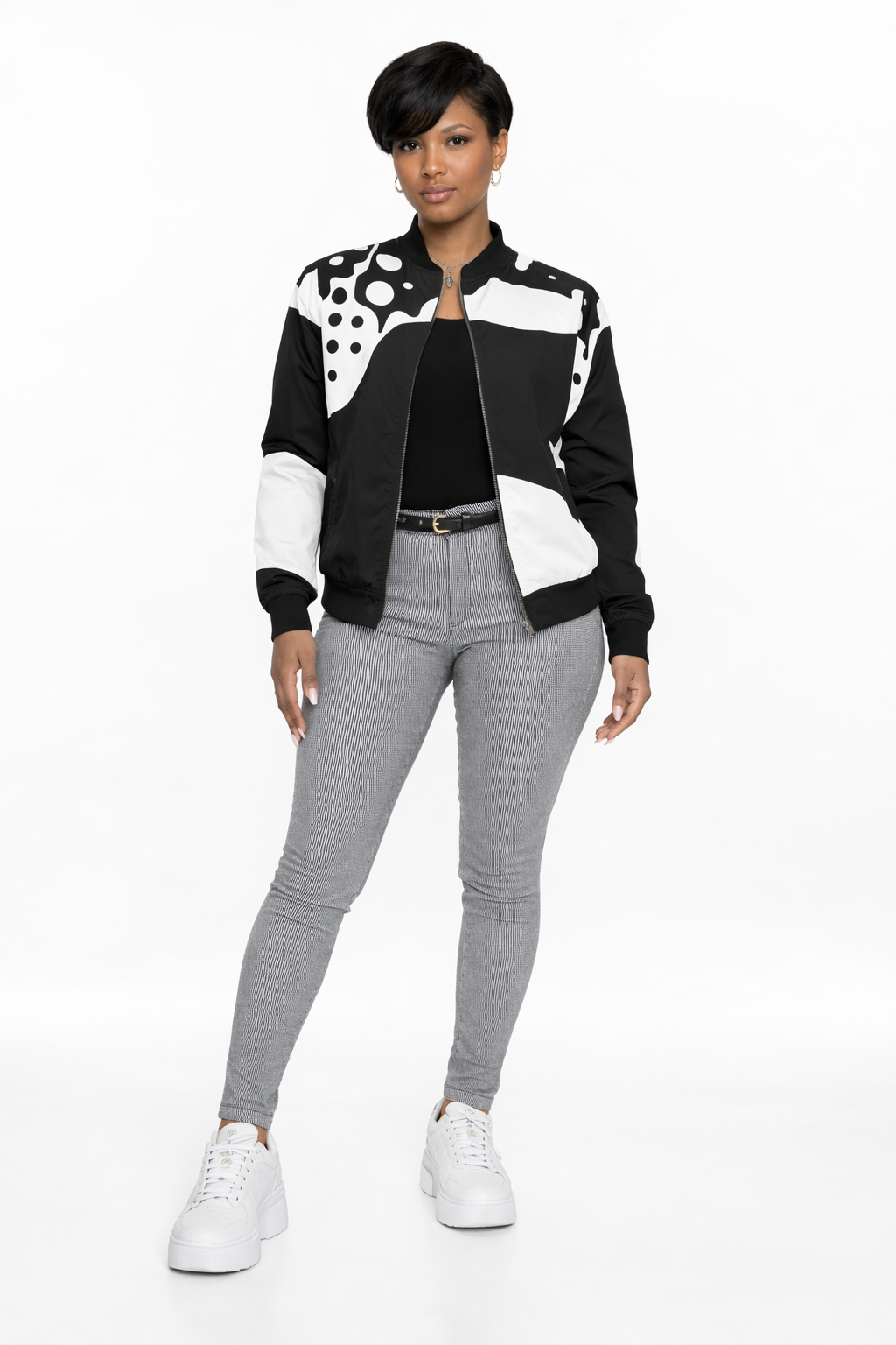 InkSplash Bomber Jacket — Lightweight All-Over Print