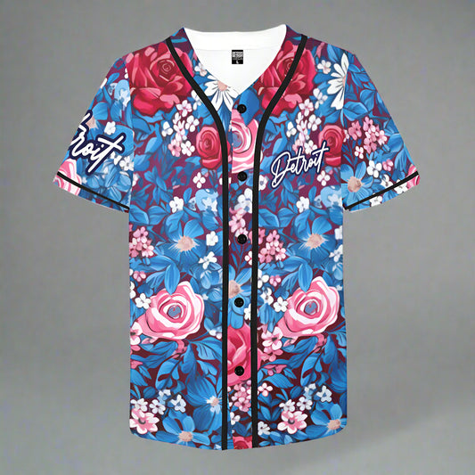 Detroit Floral Baseball Jersey