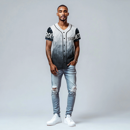 Detroit Graffiti All Over Print Men Baseball Jersey
