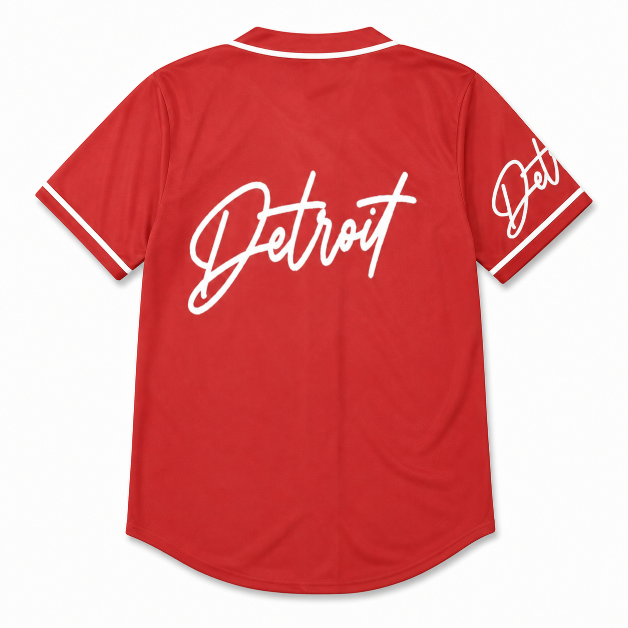 Detroit Script Baseball Jersey Red - Grab Your Stylish Detroit Baseball Jersey Red Today!