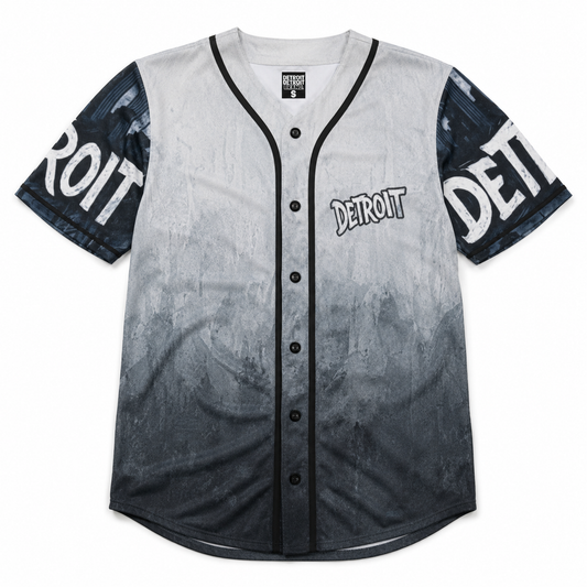 Detroit Graffiti Baseball Jersey - All Over Print Men's Baseball Jersey