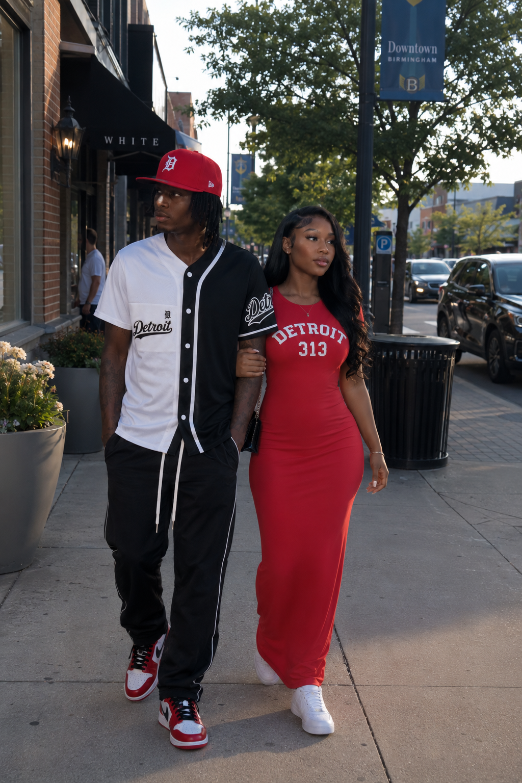 The 313 Couple Pack White Jersey/Red 313 Dress