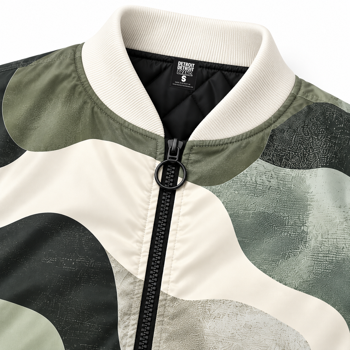 Detroit Abstract Camo Bomber Jacket