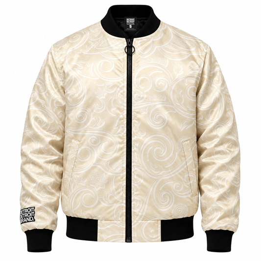 Detroit Ivory Paisley Bomber Jacket