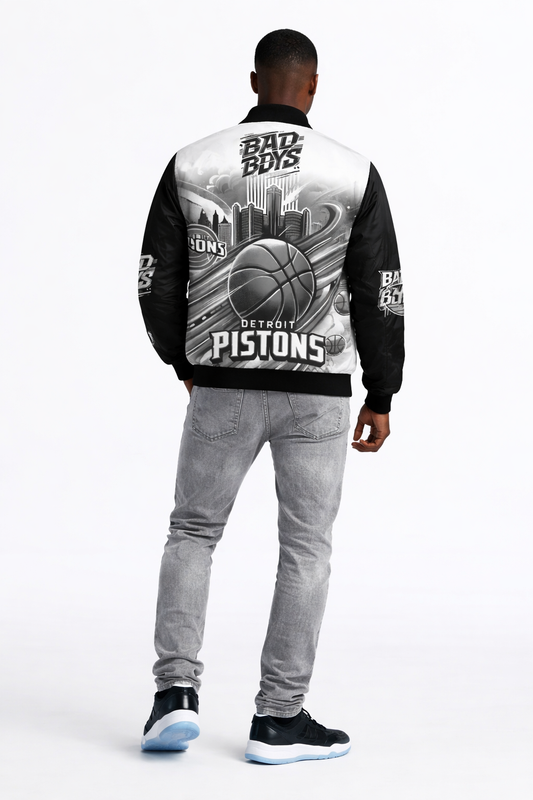 Detroit “Bad Boys” Two-Tone Bomber Jacket - The Detroit Detroit Brand