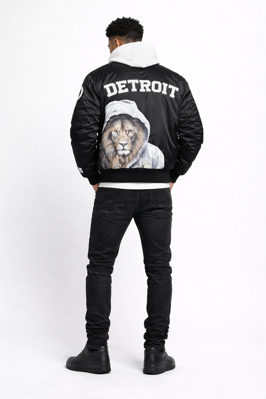 Detroit Lions “The Grit” Bomber Jacket - The Detroit Detroit Brand