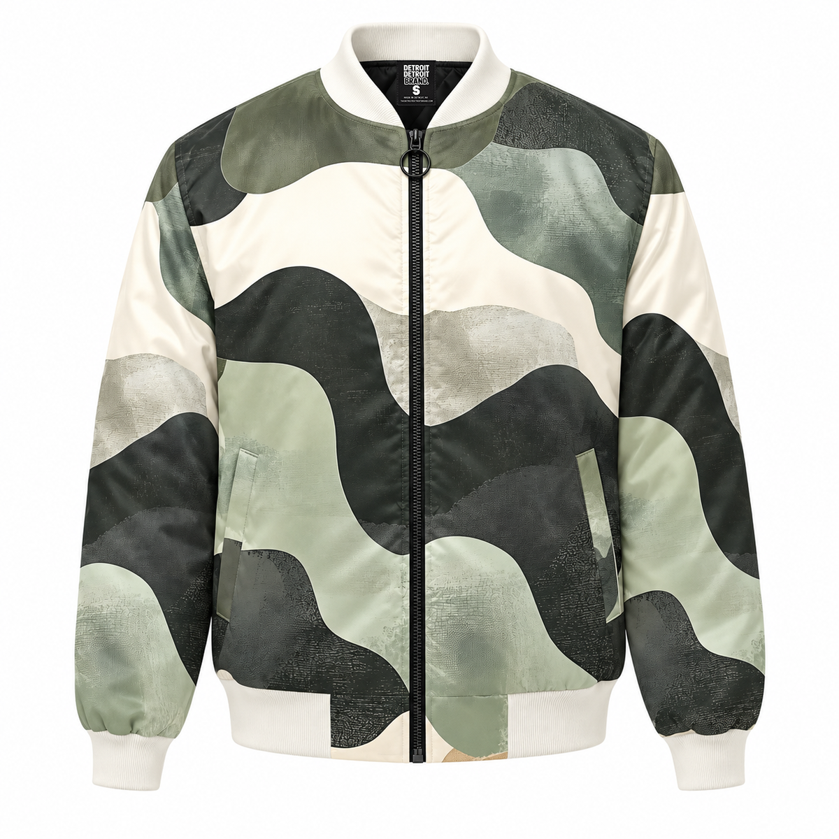 Detroit Abstract Camo Bomber Jacket